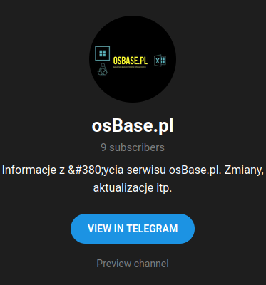 Telegram osBase.pl